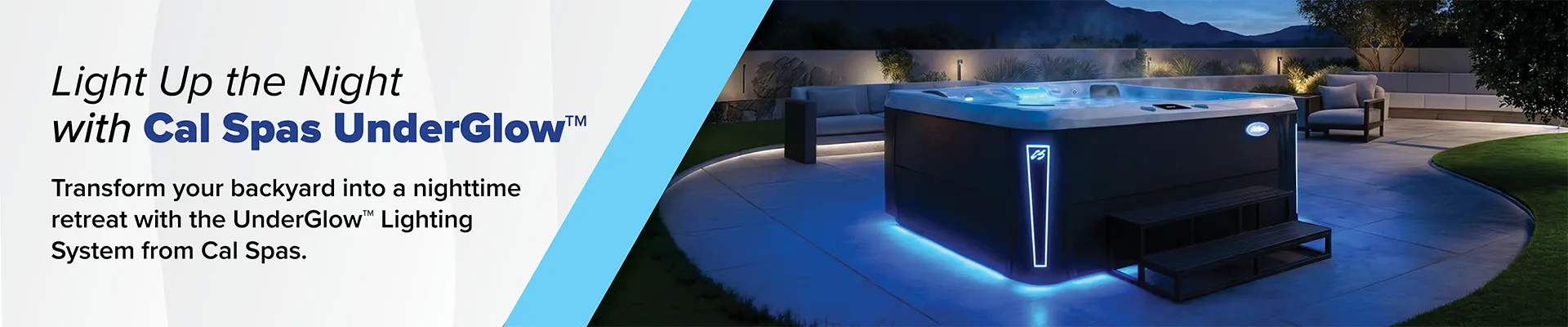 Calspas hot tub being used in a family setting - Peach Tree City